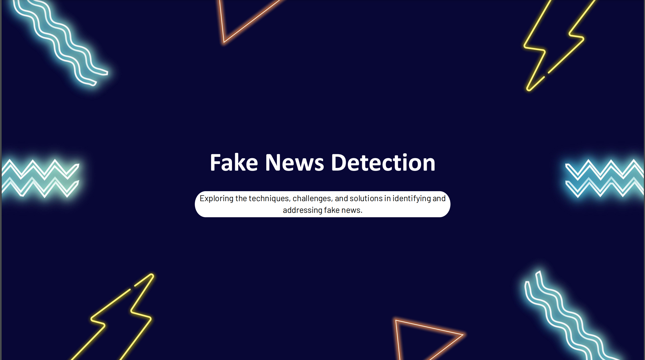 Fake News presentation for MARSAD